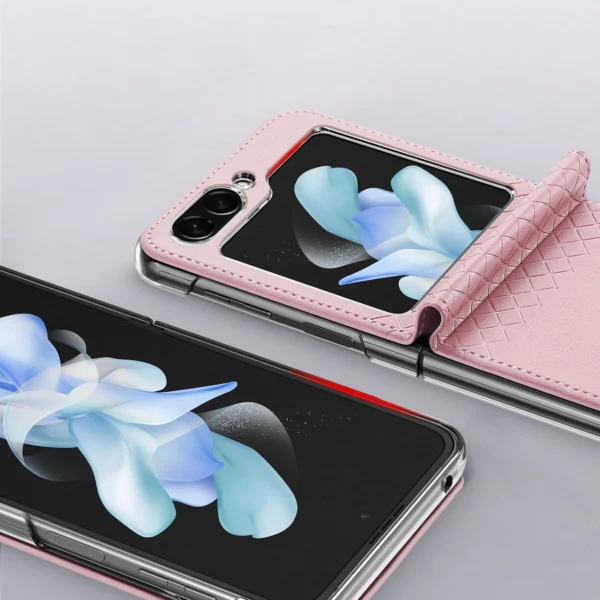 Dux Ducis Bril leather case for Samsung Galaxy Z Flip 5 5G - pinkeng