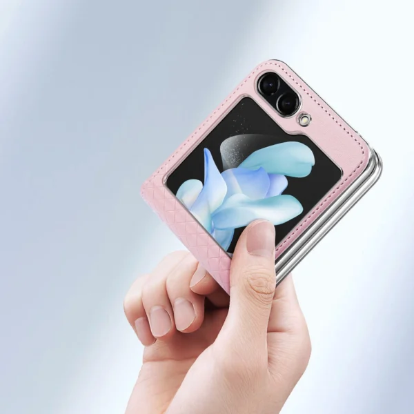 Dux Ducis Bril leather case for Samsung Galaxy Z Flip 5 5G - pinkeng