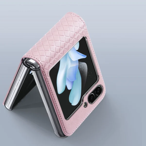 Dux Ducis Bril leather case for Samsung Galaxy Z Flip 5 5G - pinkeng