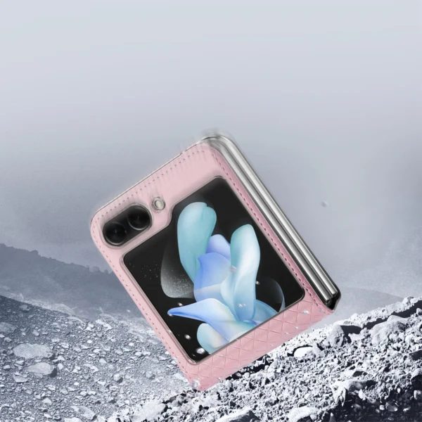 Dux Ducis Bril leather case for Samsung Galaxy Z Flip 5 5G - pinkeng
