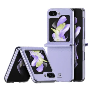 Dux Ducis Bril leather case for Samsung Galaxy Z Flip 5 5G - purpleeng