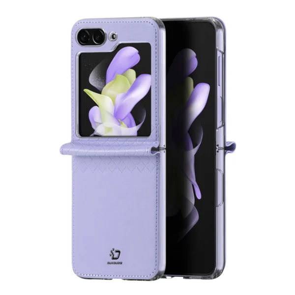 Dux Ducis Bril leather case for Samsung Galaxy Z Flip 5 5G - purpleeng