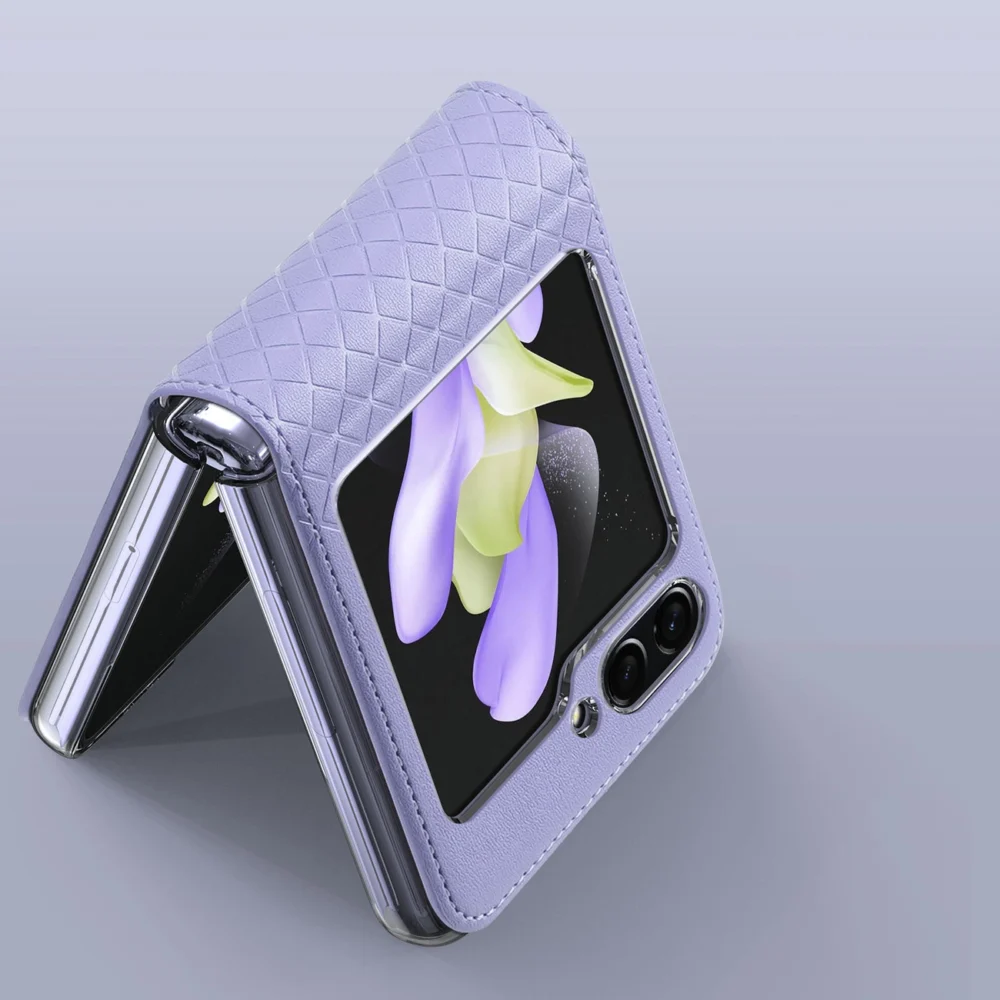 Dux Ducis Bril leather case for Samsung Galaxy Z Flip 5 5G - purpleeng