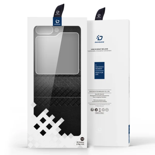 Dux Ducis Bril leather case for Samsung Galaxy Z Flip 5 5G - blackeng