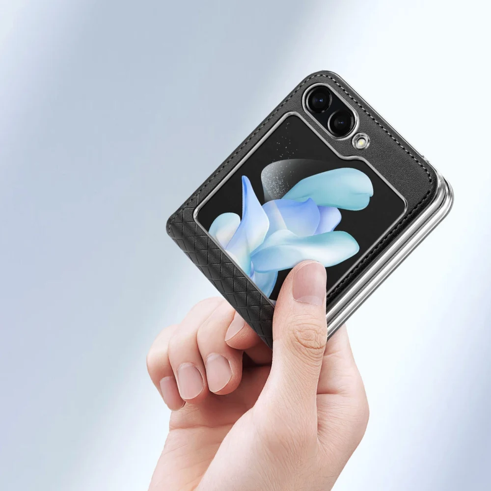Dux Ducis Bril leather case for Samsung Galaxy Z Flip 5 5G - blackeng