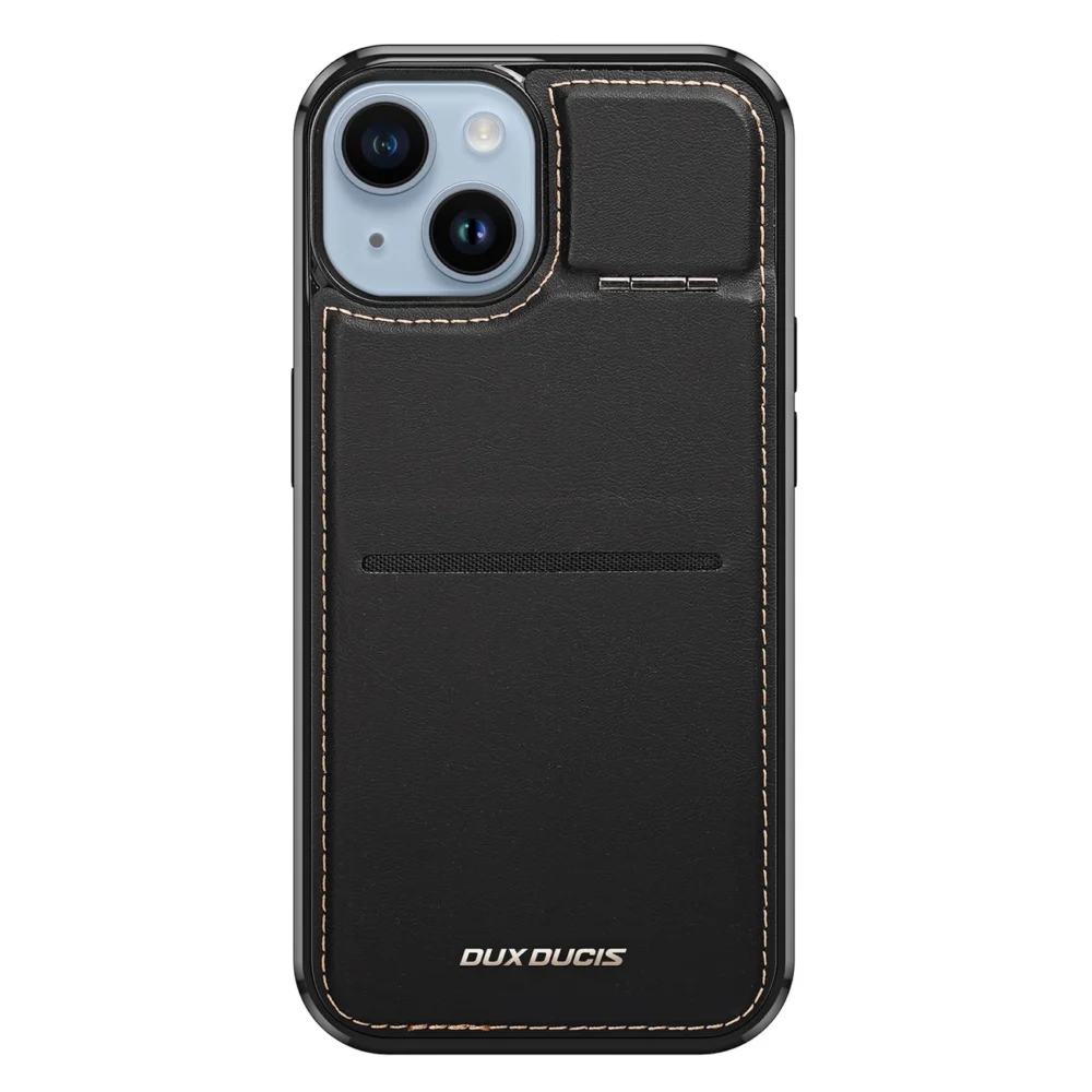 3in1 Wallet Case with Stand for iPhone 14 Plus MagSafe RFID Blocker Dux Ducis Rafi Mag - Blackeng