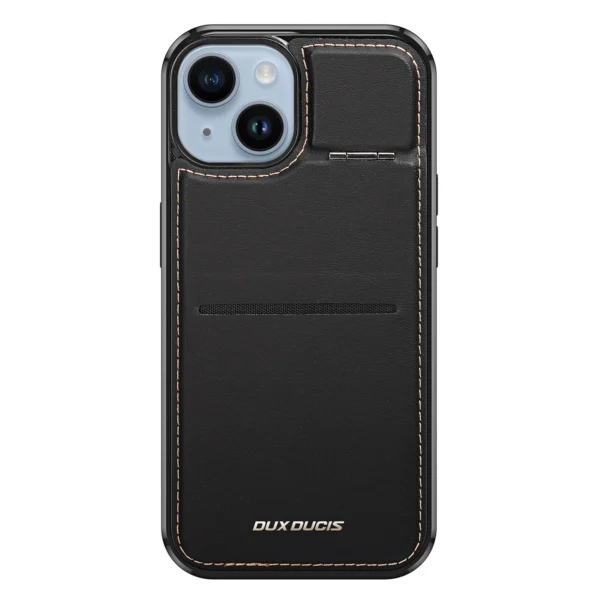 3in1 Wallet Case with Stand for iPhone 14 Plus MagSafe RFID Blocker Dux Ducis Rafi Mag - Blackeng