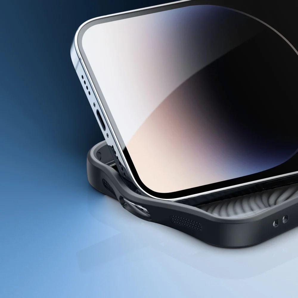 Armored case for iPhone 14 Pro compatible with MagSafe Dux Ducis Aimo Mag - blackeng