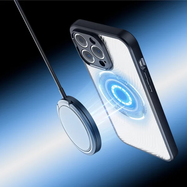 Armored case for iPhone 14 Pro compatible with MagSafe Dux Ducis Aimo Mag - blackeng