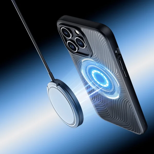 Armored case for iPhone 15 Pro Max with MagSafe Dux Ducis Aimo Mag - blackeng