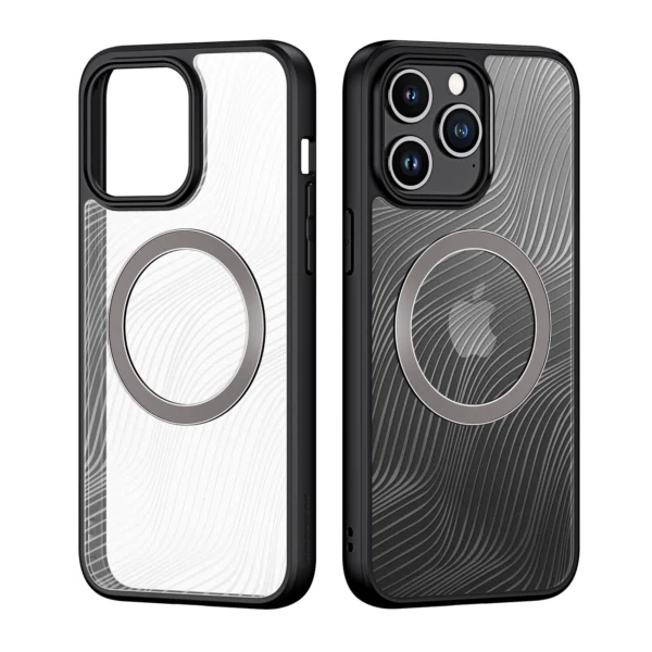 Armored case for iPhone 15 Pro Max with MagSafe Dux Ducis Aimo Mag - blackeng