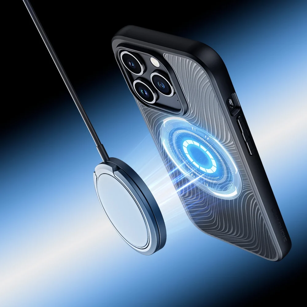 Armored case for iPhone 15 Pro with MagSafe Dux Ducis Aimo Mag - blackeng