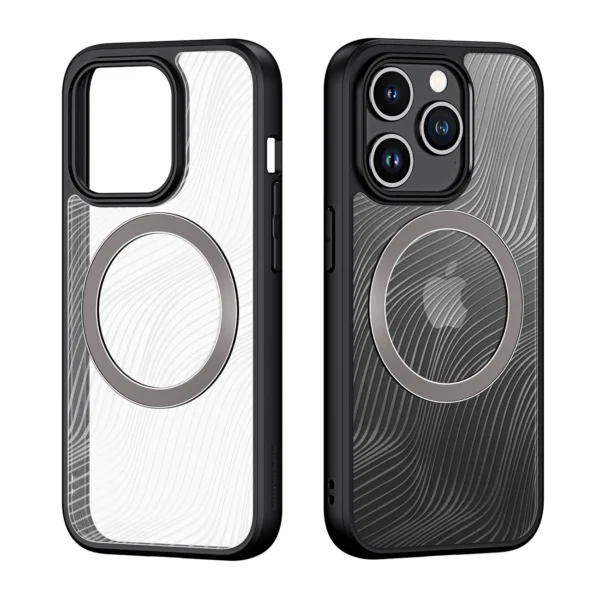 Armored case for iPhone 15 Pro with MagSafe Dux Ducis Aimo Mag - blackeng