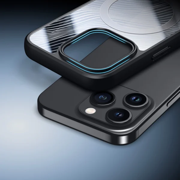 Armored case for iPhone 15 Pro with MagSafe Dux Ducis Aimo Mag - blackeng