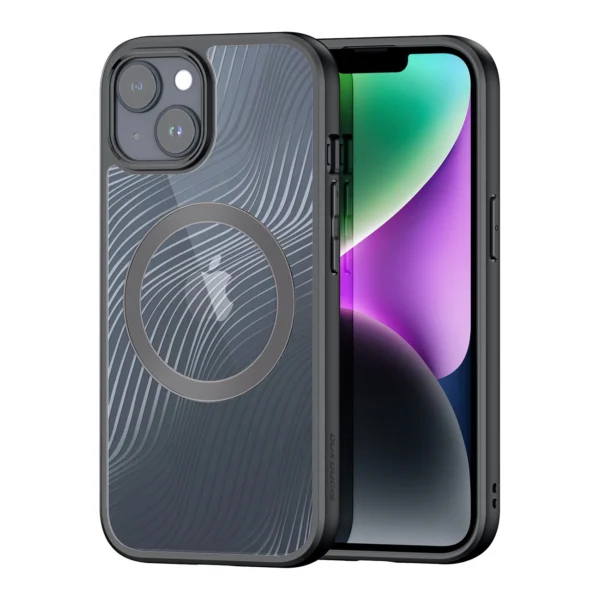 Armored case for iPhone 15 with MagSafe Dux Ducis Aimo Mag - blackeng