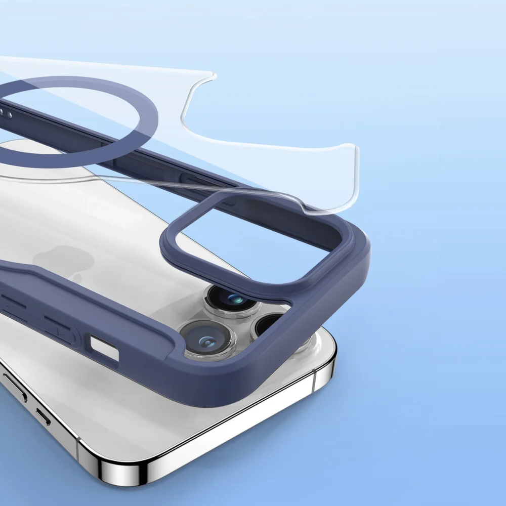 Dux Ducis Skin X Pro Magnetic Flip MagSafe Case iPhone 15 Pro Max - Blueeng