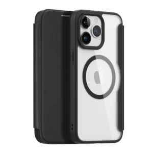 Dux Ducis Skin X Pro Magnetic Flip MagSafe Case iPhone 15 Pro Max - Blackeng