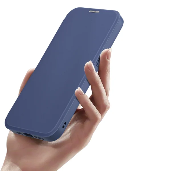 iPhone 15 Pro Magnetic MagSafe Flip Case Dux Ducis Skin X Pro - Blueeng