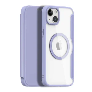 Dux Ducis Skin X Pro Magnetic Flip MagSafe Case iPhone 15 Plus - Purpleeng