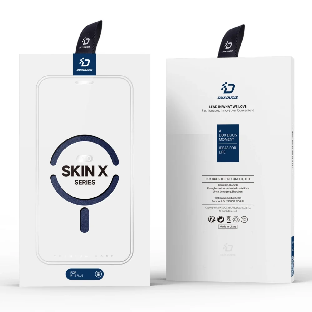 Dux Ducis Skin X Pro Magnetic Flip MagSafe Case iPhone 15 Plus - Blueeng