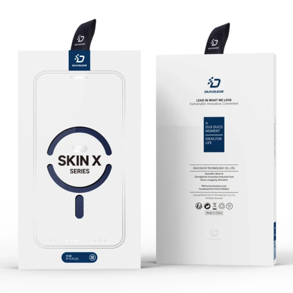 Dux Ducis Skin X Pro Magnetic Flip MagSafe Case iPhone 15 Plus - Blueeng
