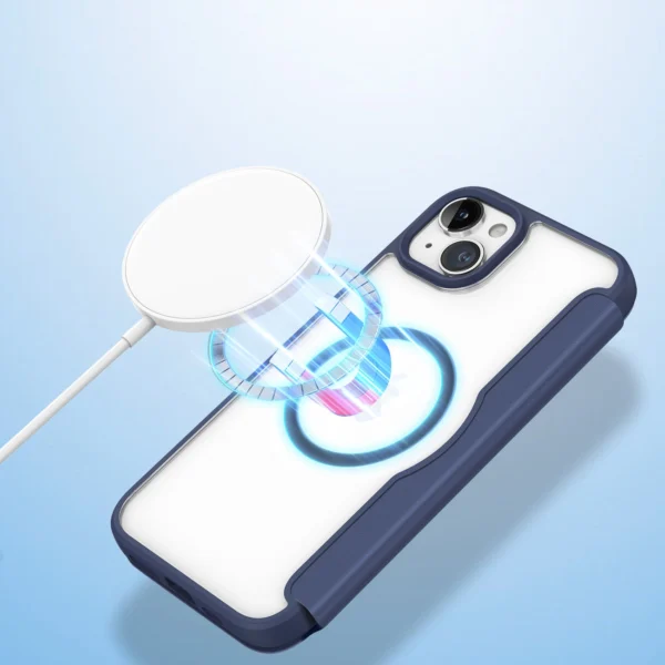 Dux Ducis Skin X Pro Magnetic Flip MagSafe Case iPhone 15 Plus - Blueeng