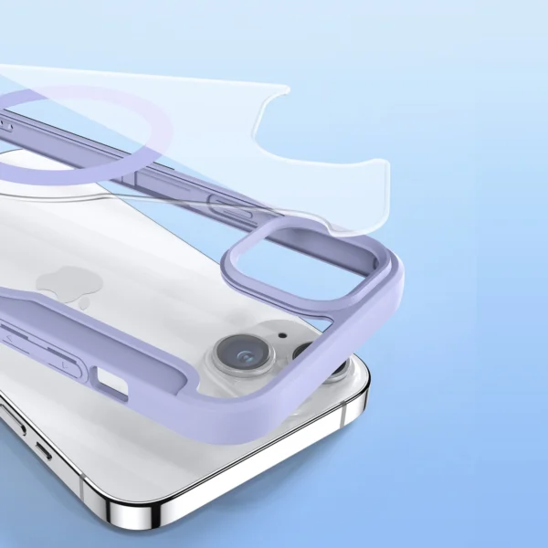 Dux Ducis Skin X Pro Magnetic Flip MagSafe Case iPhone 15 - Purpleeng