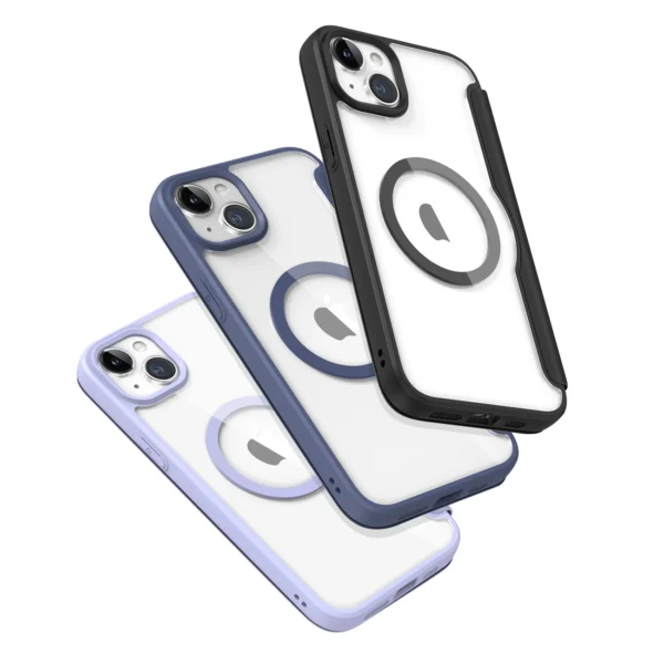 Dux Ducis Skin X Pro Magnetic Flip MagSafe Case iPhone 15 - Blackeng