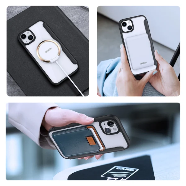 Dux Ducis Skin X Pro Magnetic Flip MagSafe Case iPhone 15 - Blackeng