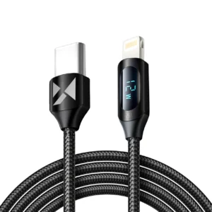 Wozinsky WUCLC2 Lightning - USB-C 36W 480Mb/s cable 2m with display - blackeng