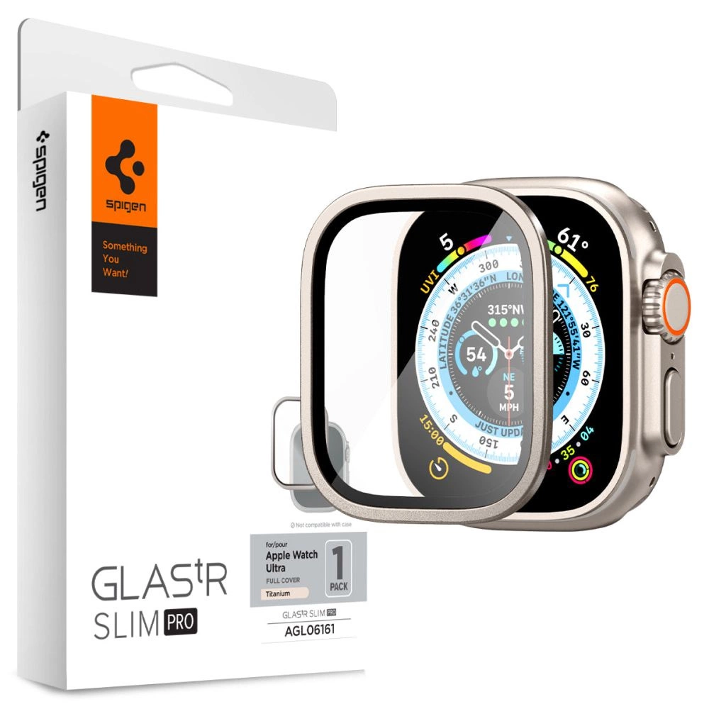 Spigen Glas.tR Slim Pro Tempered Glass for Apple Watch Ultra (49mm) - Beigeeng
