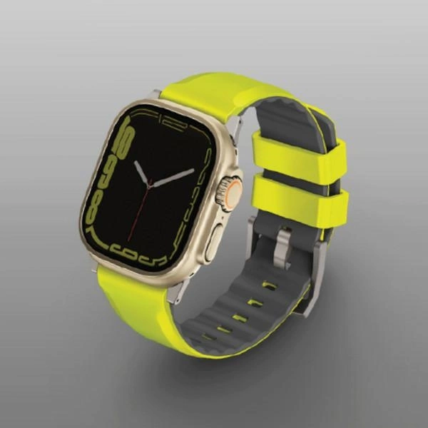 Uniq Linus Airosoft Silicone strap for Apple Watch 1/2/3/4/5/6/7/8/SE/SE2/Ultra 42/44/45/49mm - limeeng
