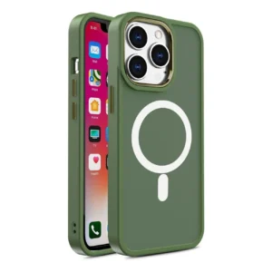 Armored Magnetic iPhone 14 Pro Max MagSafe Color Matte Case - greeneng