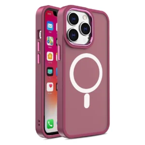 Magnetic case with MagSafe Color Matte Case for iPhone 14 Plus - burgundyeng