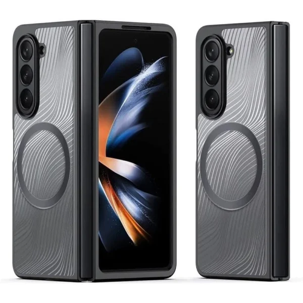 Samsung Galaxy Z Fold5 5G armored case compatible with MagSafe Dux Ducis Aimo Mag - blackeng