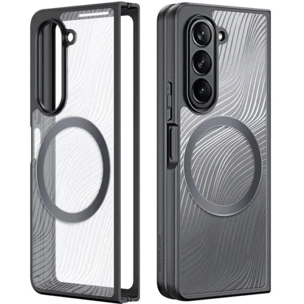 Samsung Galaxy Z Fold5 5G armored case compatible with MagSafe Dux Ducis Aimo Mag - blackeng