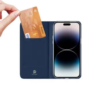Dux Ducis Skin Pro Wallet Case for iPhone 15 Pro Max - Blueeng