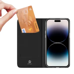 Dux Ducis Skin Pro Wallet Case for iPhone 15 Pro Max - Blackeng