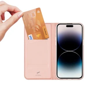Dux Ducis Skin Pro Wallet Case for iPhone 15 Pro - Pinkeng