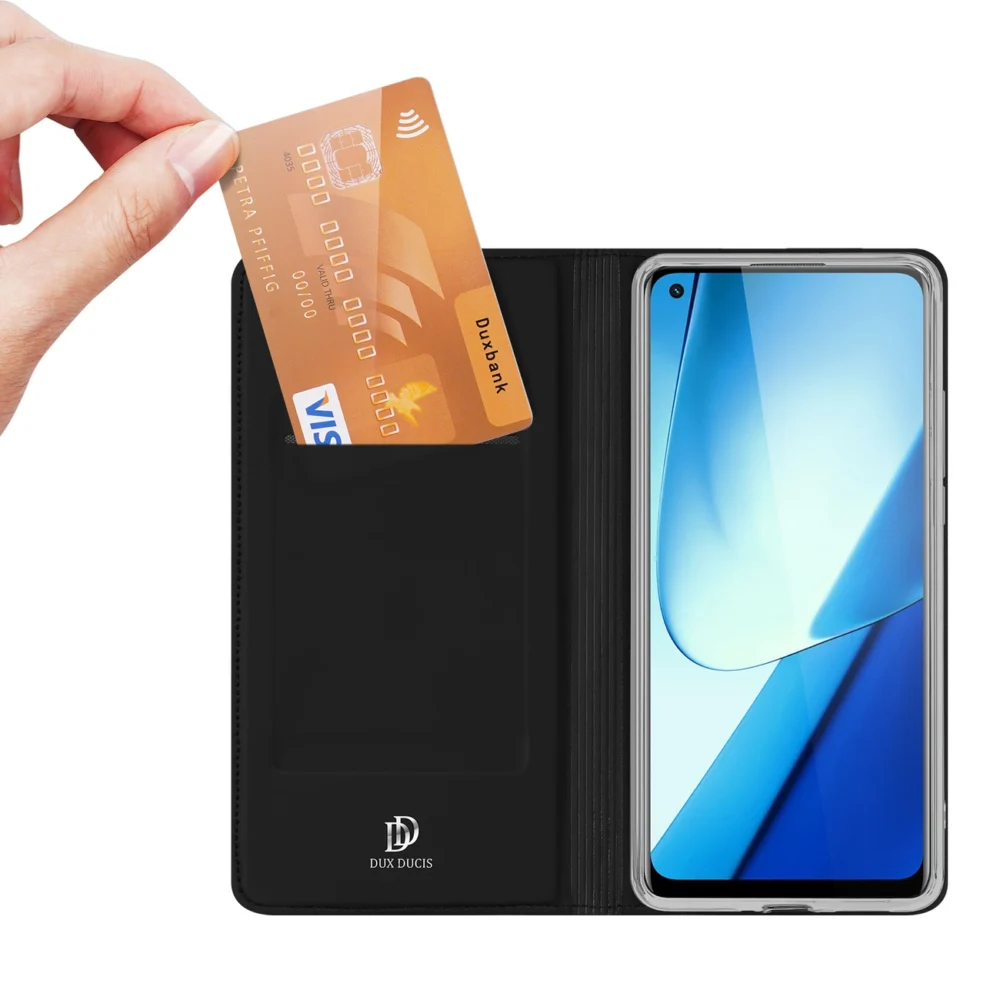 Dux Ducis Skin Pro Case Realme 11 Flip Card Wallet Stand Blackeng