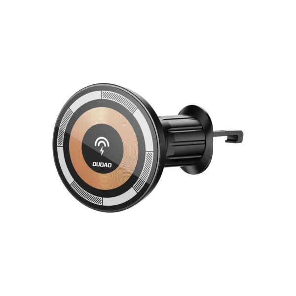 Magnetic holder with MagSafe inductive charger for cockpit/air vent 15W Dudao F12MAX+ - blackeng