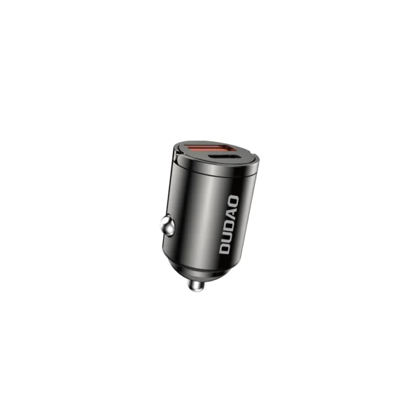 Dudao R3MAX 48W QC PD mini car charger - blackeng