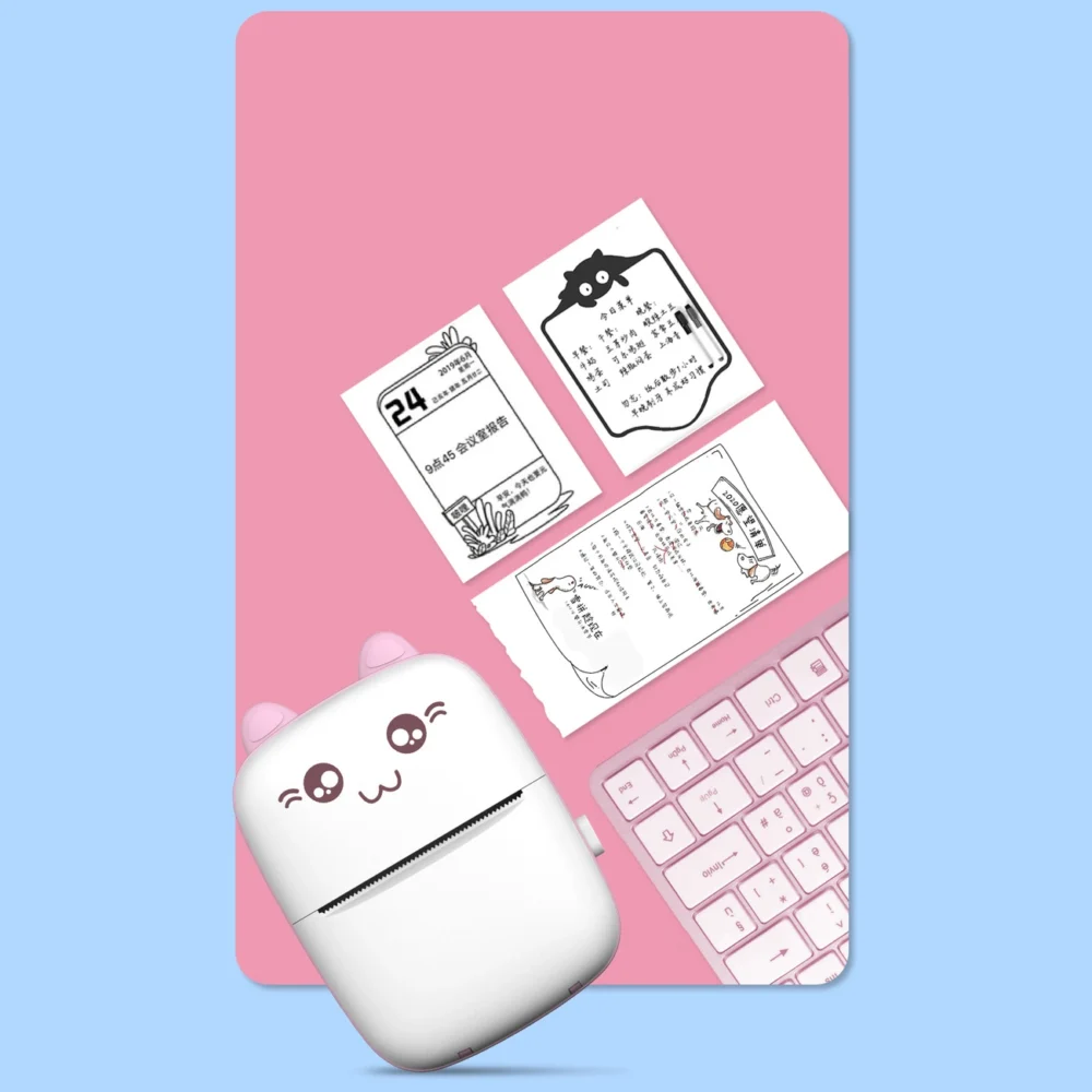 Thermal printer mini cat HURC9 - pinkeng