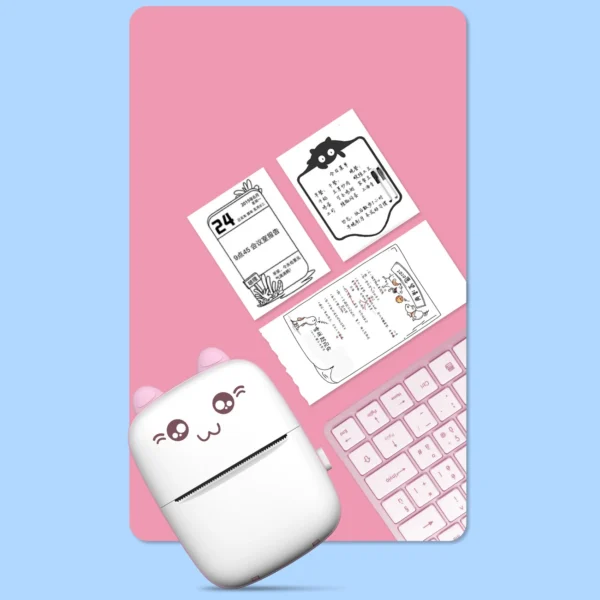 Thermal printer mini cat HURC9 - pinkeng