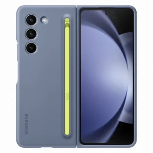 Silicone case for Samsung Galaxy Z Fold 5 Slim Case + stylus - blueeng