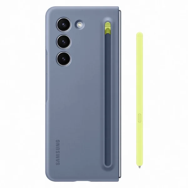 Silicone case for Samsung Galaxy Z Fold 5 Slim Case + stylus - blueeng