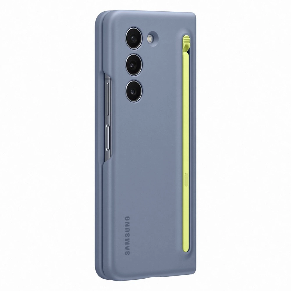 Silicone case for Samsung Galaxy Z Fold 5 Slim Case + stylus - blueeng