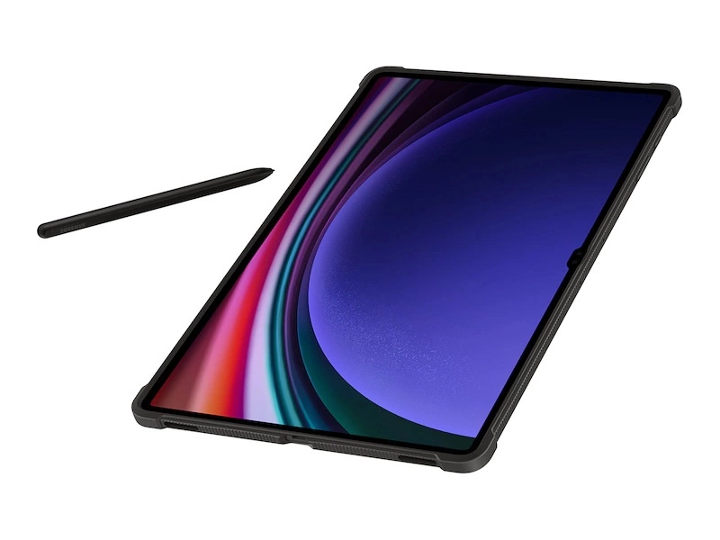 Armored Samsung Galaxy Tab S9 Ultra Outdoor Cover Case - blackeng