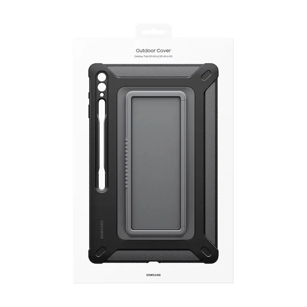 Armored Samsung Galaxy Tab S9 Ultra Outdoor Cover Case - blackeng