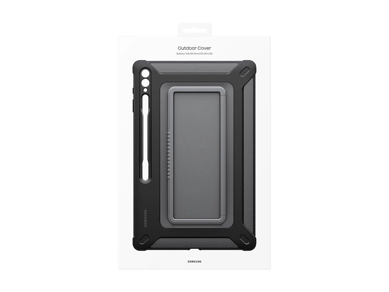 Armored Samsung Galaxy Tab S9 Ultra Outdoor Cover Case - blackeng